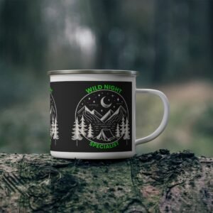 Wild Night Specialist Enamel Camping Mug - Perfect for Outdoor Lovers