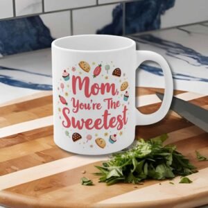 Mother's Day Mug   "Mom, You're the Sweetest"