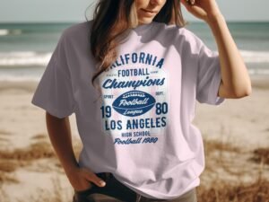 California Football Champions Athletic League 1980 T-Shirt