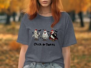 Chick Or Tweet Halloween Funny Chicken Costume T-Shirt
