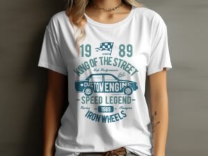 King of the Street Custom Engine Racing T Shirt