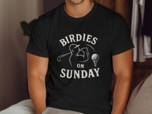 Birdies on Sunday Funny Golf Lover Weekend Golfer T-Shirt